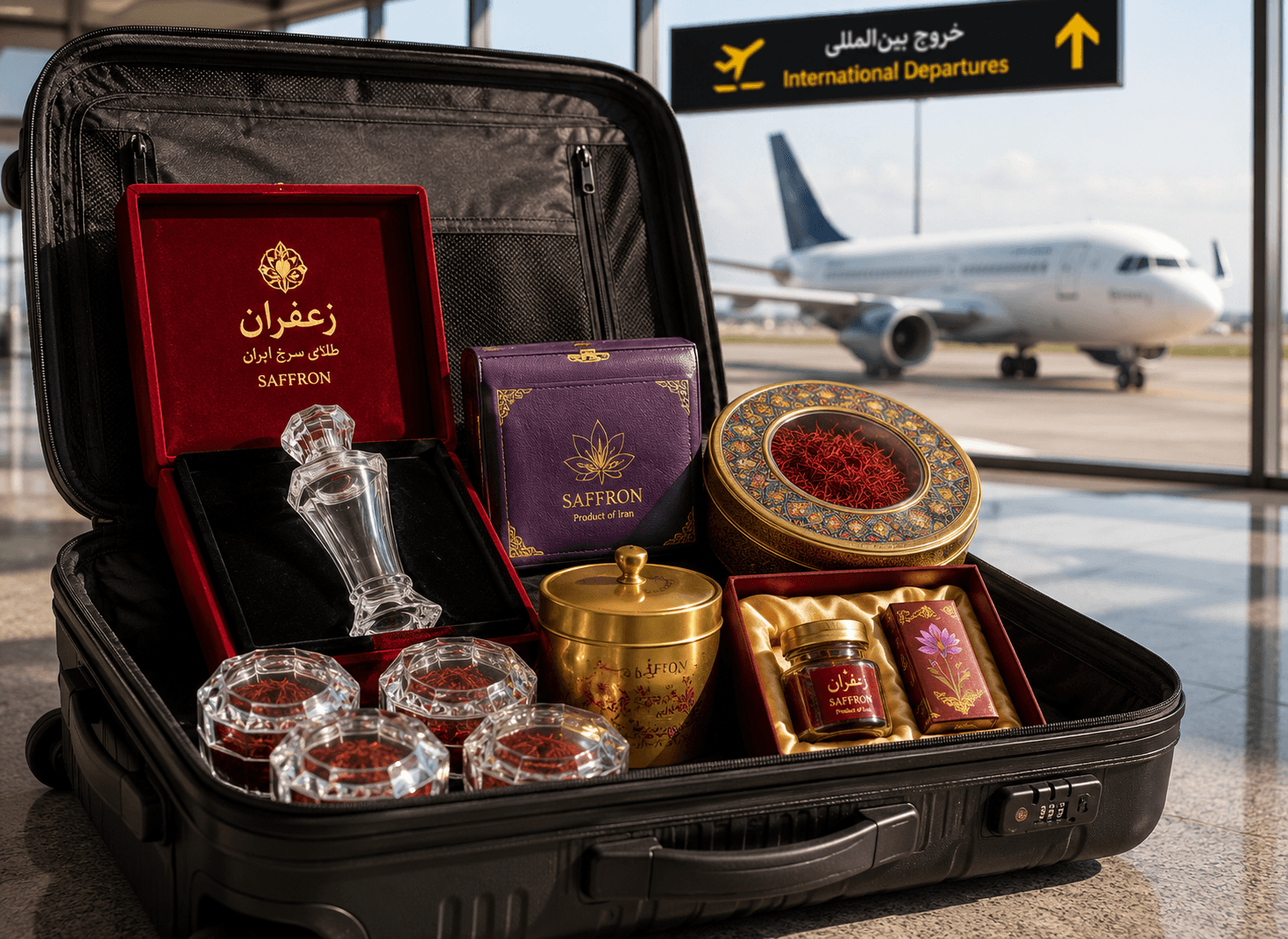صادرات چمدانی زعفران؛ راهنمای کامل قوانین، مقدار مجاز، بستهبندی و نکات مهم خروج زعفران از ایران در سال ۲۰۲۶