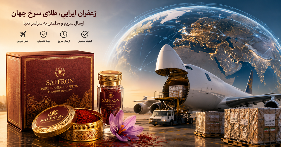 راهنمای جامع ارسال زعفران به خارج از کشور با کمک شرکتهای کارگو