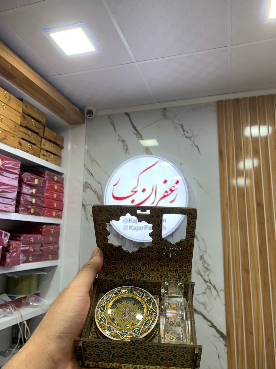 جعبه چوبی خالی زعفران