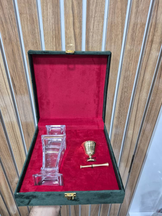 جعبه زعفران با هاون