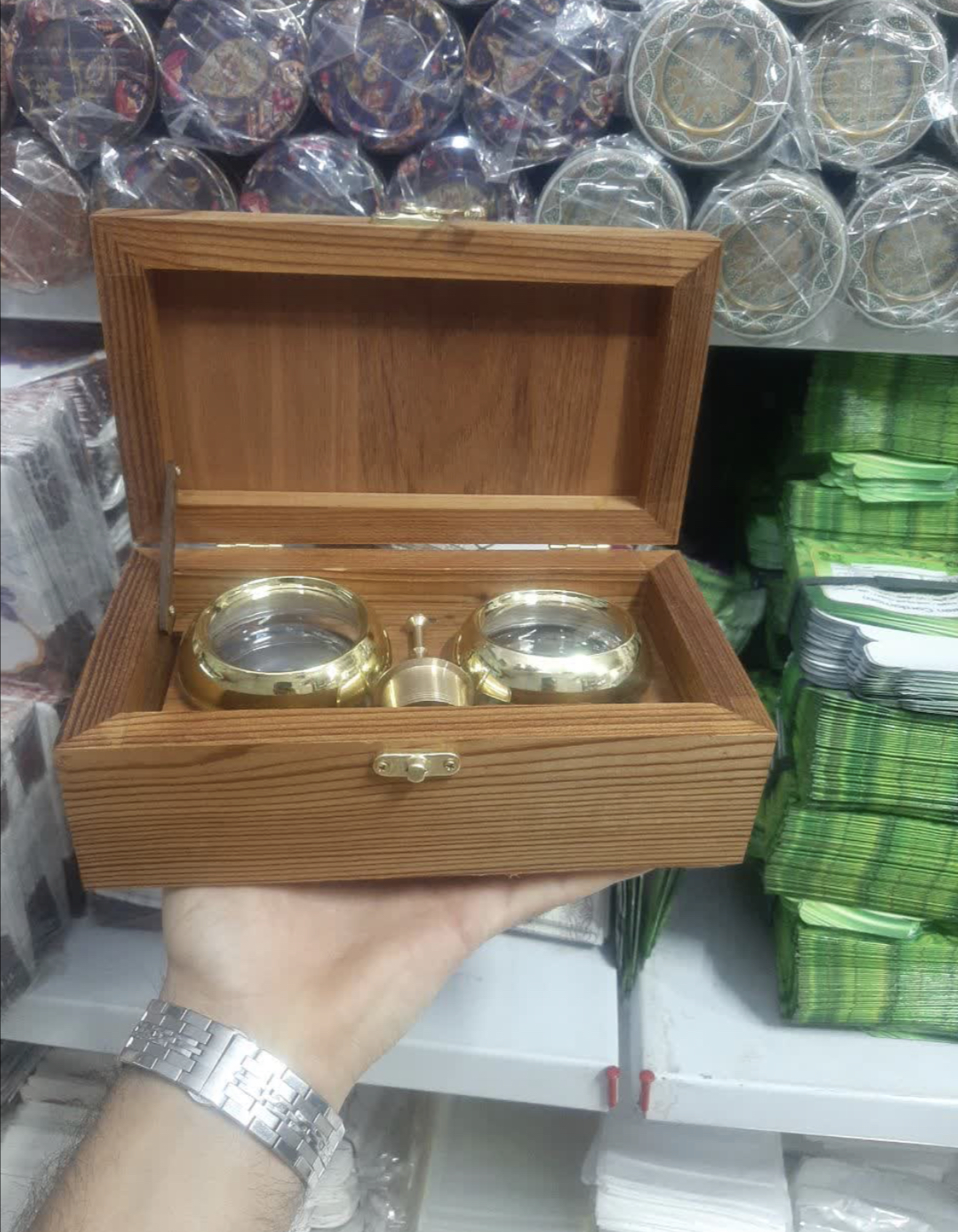 جعبه چوبی زعفران