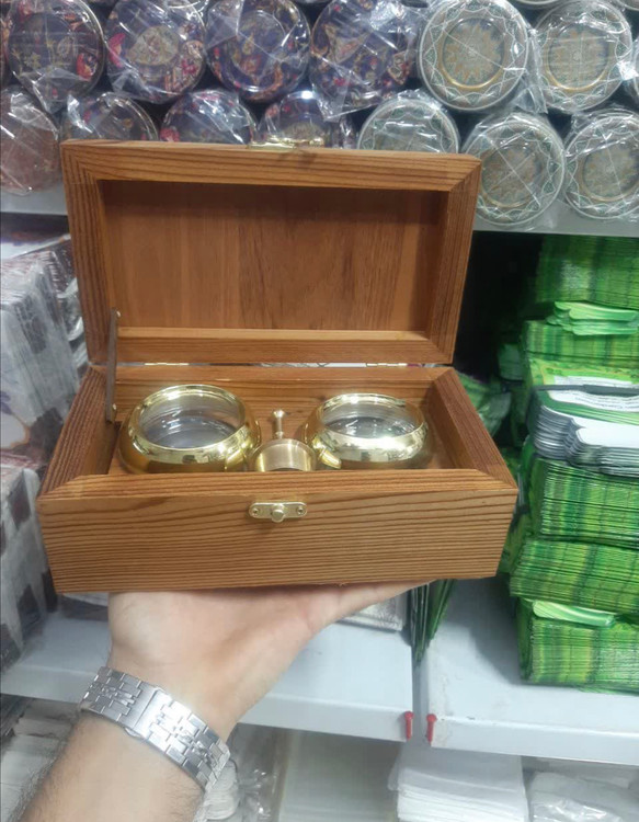 جعبه چوبی زعفران