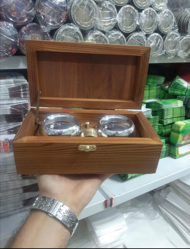 جعبه زعفران چوبی تهران