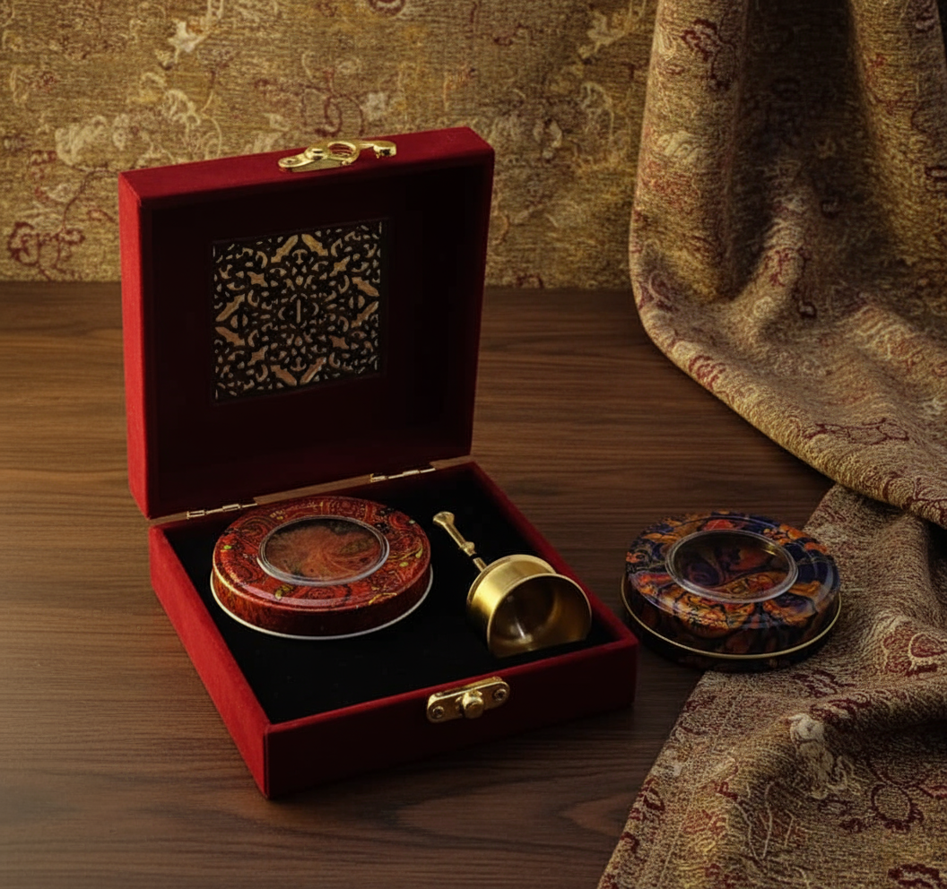 ظرف زعفران مخملی 3گرم - اقتصادی