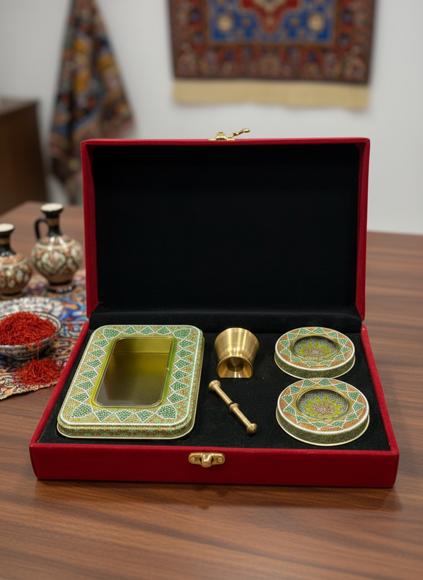 جعبه مخمل زعفران