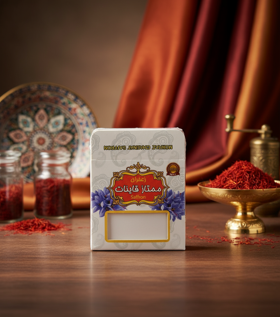 پاکت مقوایی زعفران یک گرم - نیم گرم طرح سفید ساده( 100عددی)