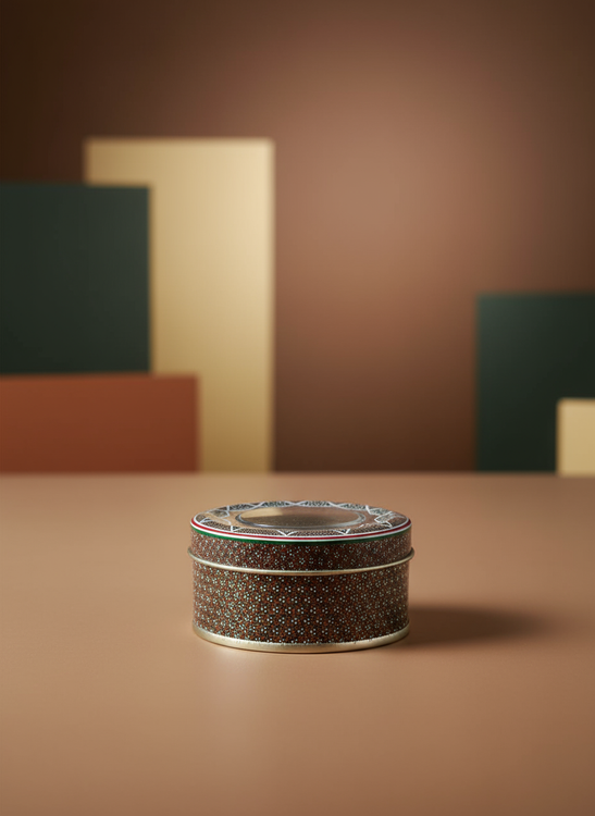 ظرف زعفران فلزی