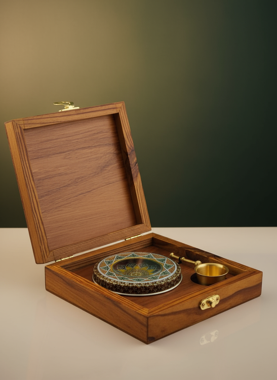 جعبه چوبی زعفران