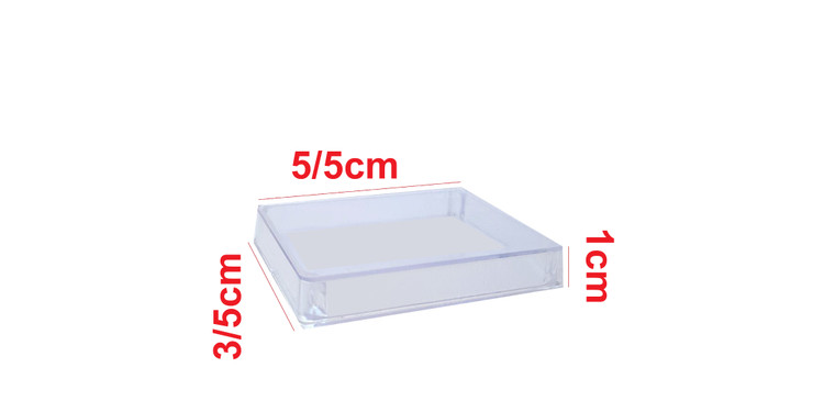 ظرف کریستال مستطیل برای بسته بندی نقره