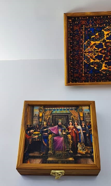 خرید جعبه چوبی زعفران تهران