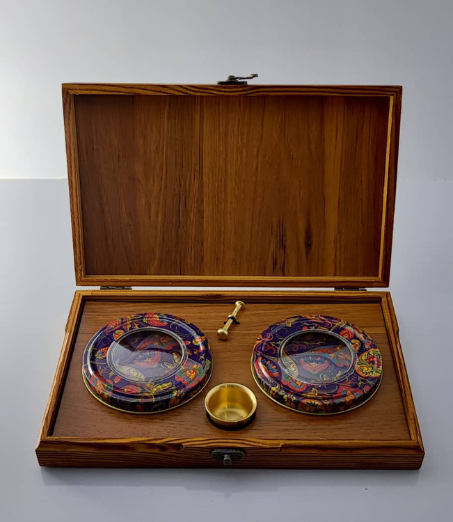 جعبه چوبی خالی زعفران