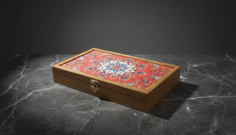 باکس چوبی هل و زعفران